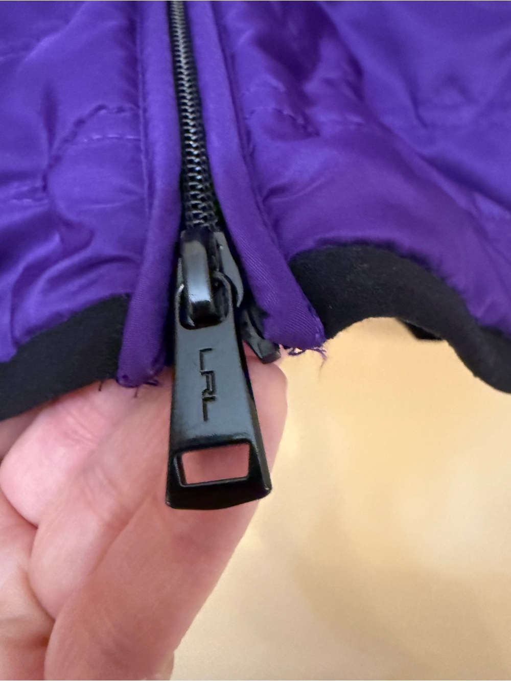Ralph Lauren Purple Jacket with Black Trim - Picture 7 of 9